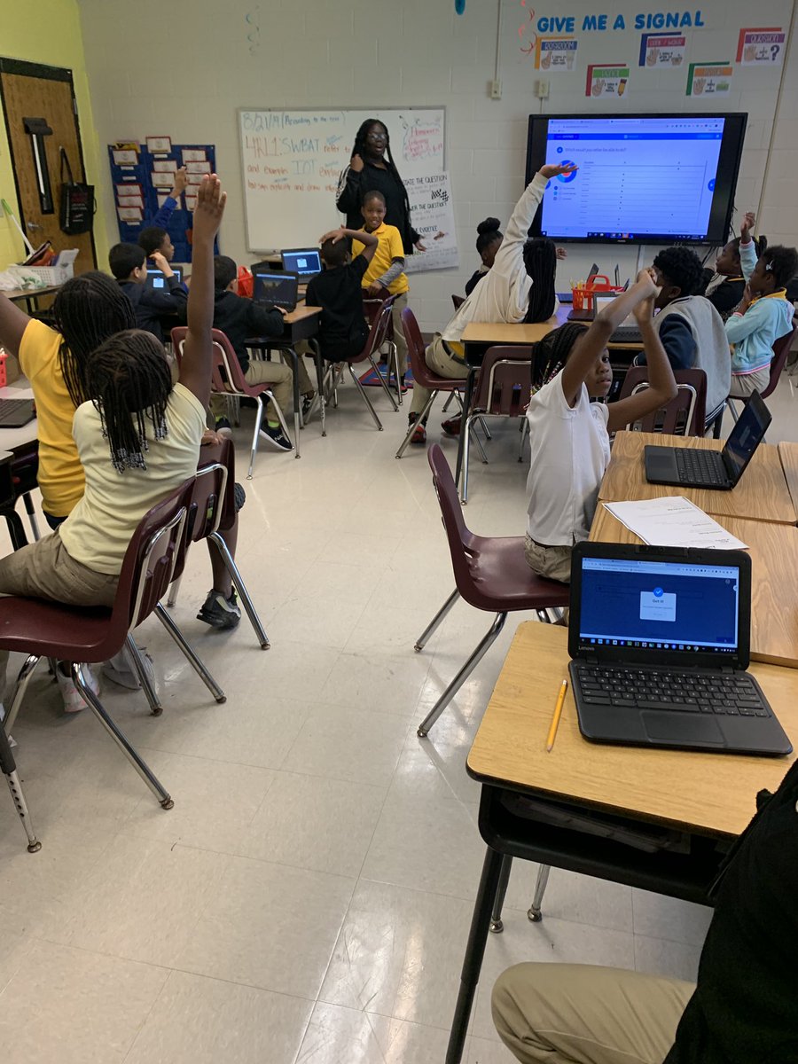 Another day = Another opportunity to merge amazing tech tools with ELA!   Introduction to <a href="/nearpod/">Nearpod</a> was a big hit❗️Way to jump right in <a href="/jamile_holmes/">Jamile Holmes</a> !  #AllIn #SupportMatters 🙌🏾@peytonprincipal