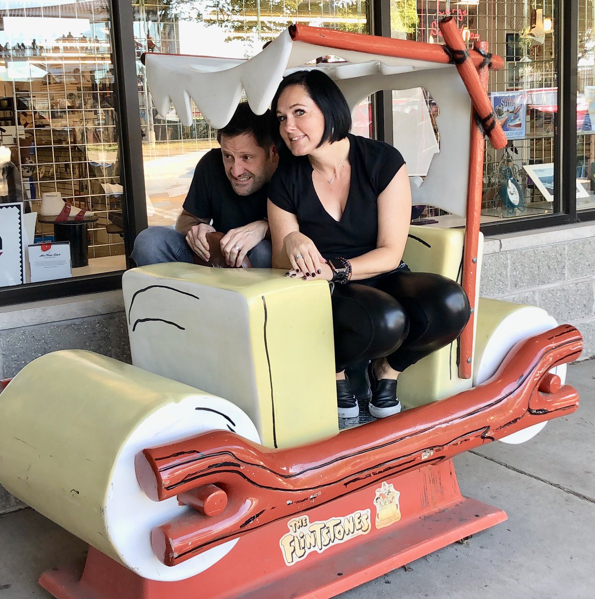 Yabba-Dabba-Don’t do this! We almost couldn’t get out! @reannawilson3