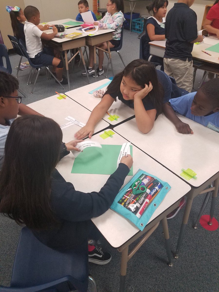 Ms_Smith7117's tweet photo. We collaborated to sequence the steps of the writing process. Can't wait to start our first 3rd grade writing piece next week! @AliefISD @ReesStars https://t.co/IdHJDNOxKd