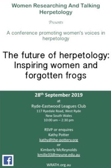 Check out this #freeevent happening in #Sydney to celebrate all the amazing #female #HERpetologists & hear them speak about their adventures with #snakes #lizards #turtles - Register at wrath.org.au #Herpetology #girlsinherpetology #herpetALLogy #equality #diversity