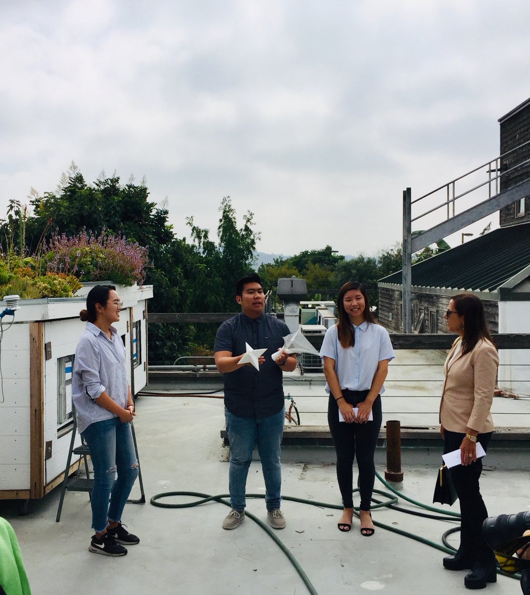 cppenv's tweet photo. "We need the kind of people to have the kind of training that you do to advance."

Architecture students Nayeon Kim, Lorenzo Tayag and Janis Liu met Lt. Gov. @EleniForCA at @lyle_center. Read the full story at https://t.co/GWyHnKvck0 #cpp1stday #cppenv https://t.co/5gfpjxQBiG