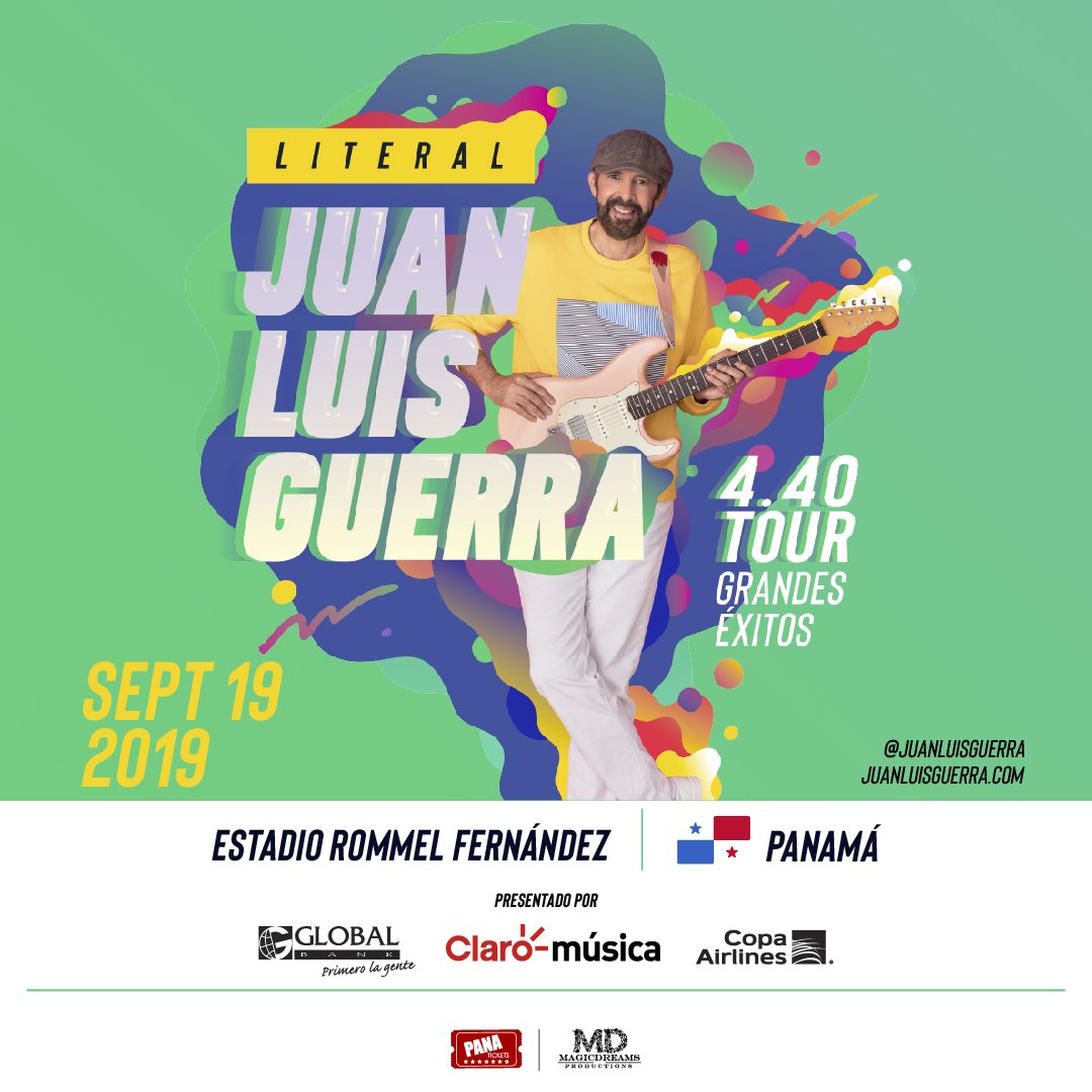 magicdreamsinc's tweet photo. El maestro @juanluisguerra estará con nosotros este 19 de septiembre con sus mejores éxitos en el #LiteralTourPty
-
Boletos de venta en https://t.co/iWSAx7cpXK
-
Produce @magicdreamsinc
-
#magicdreamsinc #JLGPty #LiteralTourPty https://t.co/xV7VeI8fCm