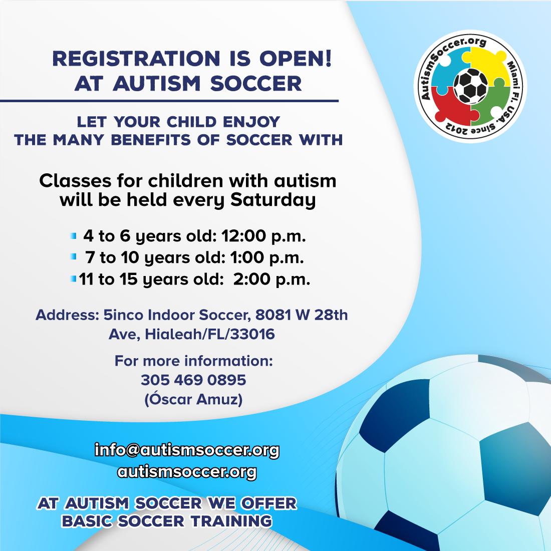 AutismSoccer's tweet photo. At Autism Soccer, we offer basic soccer training (or the fundamentals of soccer.) But we also take care to motivate, inspire, and support in a way beneficial to your child, based on love and respect.
#autism #autismparent #autismo
#autismfamily #autismtherapy #soccerclass https://t.co/jSEBhQQ72Y