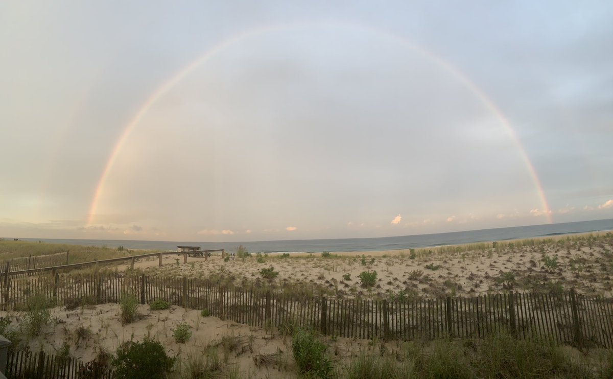 Rainbow over the ocean