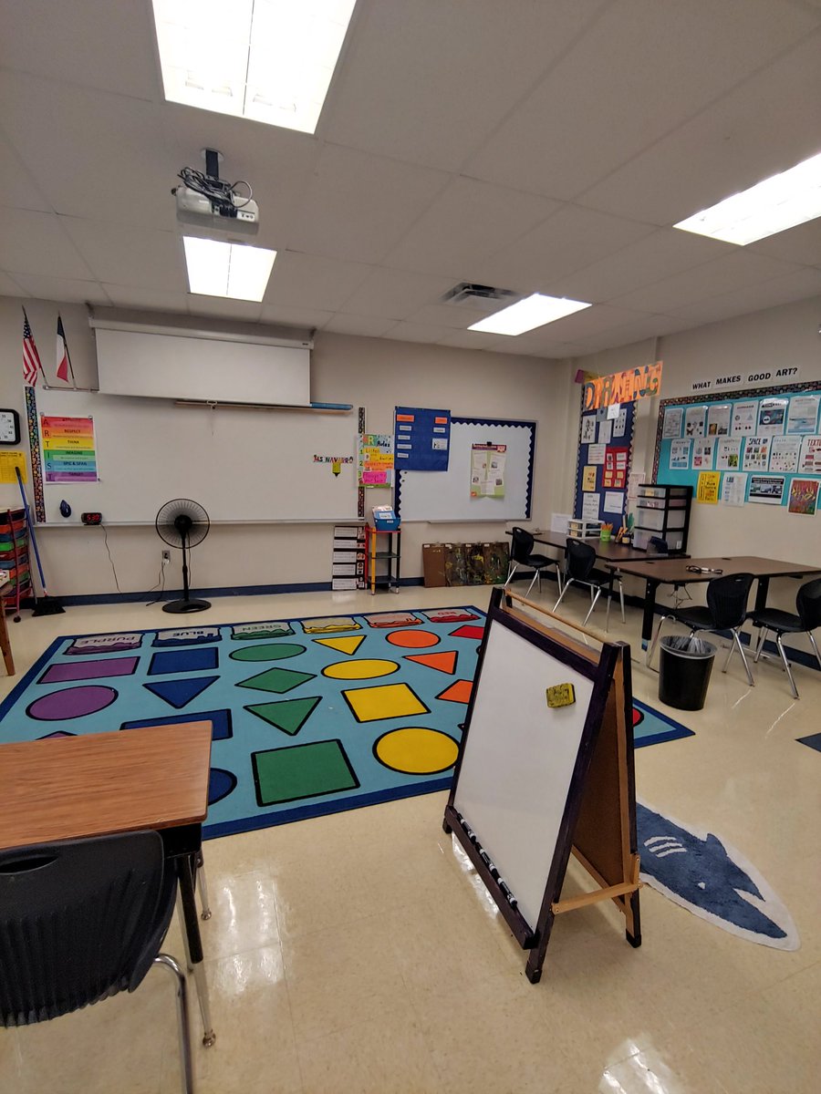 OHTArts's tweet photo. I'm so excited to present the OHT TAB art lab! Students will have the ability to choose what they use to create their art work while using higher order thinking! #TABteacher #teachingartisticbehaviors #elementaryartclass @NISD_FineArts @NISDOHT https://t.co/5IQAMRhmBO