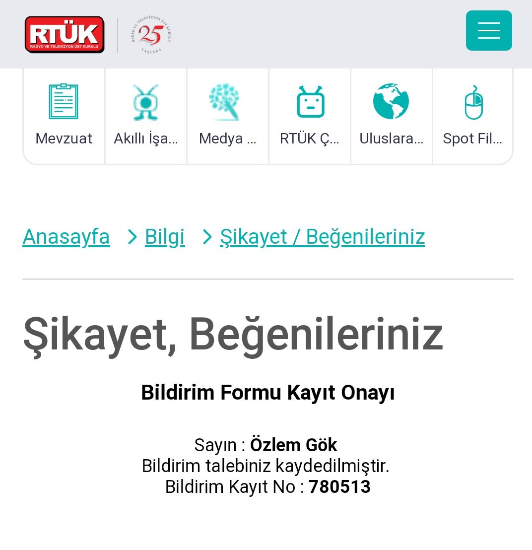 Kadına şiddet içeren, kadını küçük gösterip toplumu olumsuz etkileyen TV dizileri ve programları toplumun sağlıklı geleceği için derhal kaldırılmalıdır.
#RTÜKgerekeniyap ✋🏻
<a href="/rtukkurumsal/">RADYO VE TELEVİZYON ÜST KURULU</a>
<a href="/atabenli/">Ata Benli</a> 🙏🏻
👇🏻