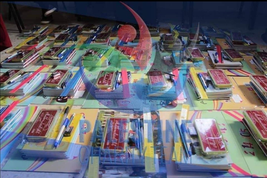 pctcharity's tweet photo. Palestine Charity is able to distribute school supplies to Palestinian refugee children.
 #likeinbio 
Donate now: https://t.co/qeq45oK1HZ https://t.co/XcXhPtqBax