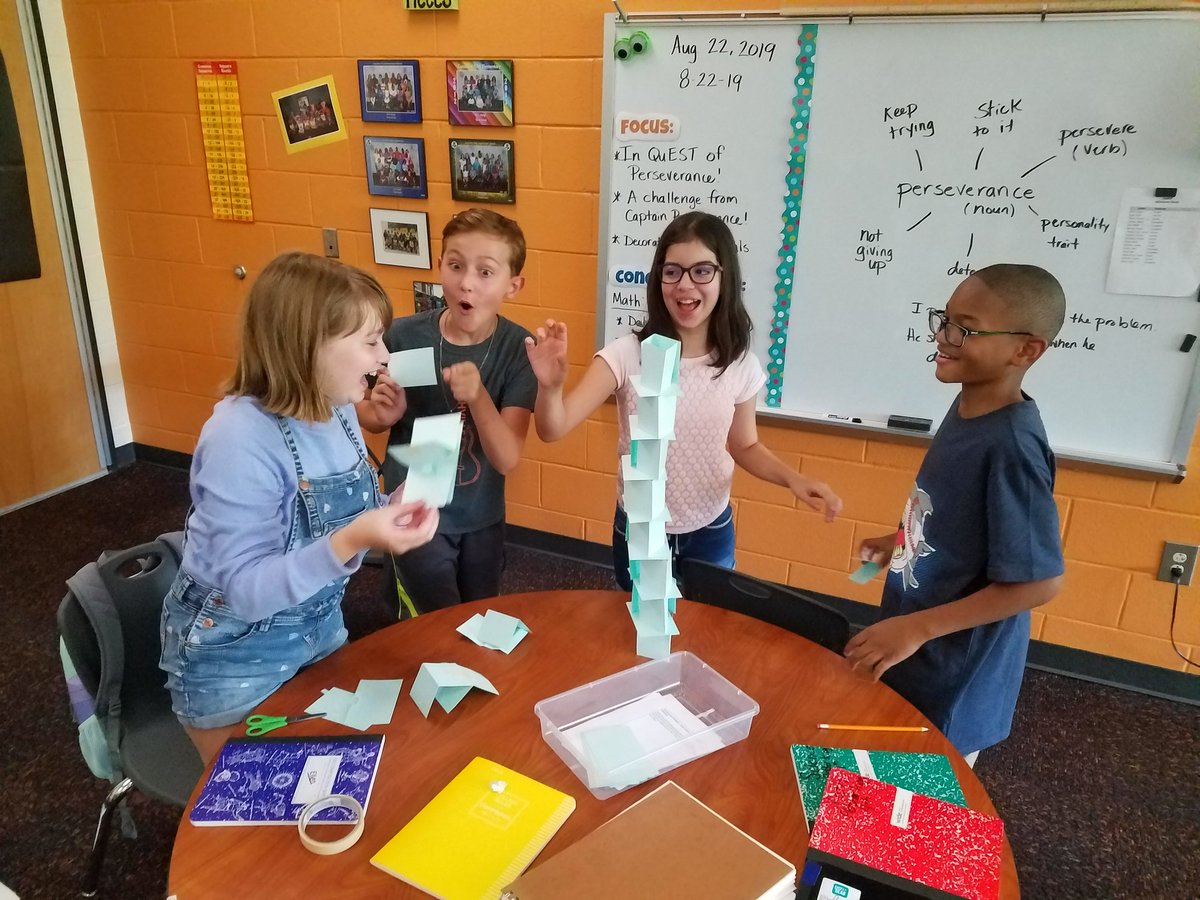 mrshaighsclass's tweet photo. We had a wonderful first week learning to persevere through some engineering challenges and building classroom community! @CatawbaTrail https://t.co/3ODnnp3hiT