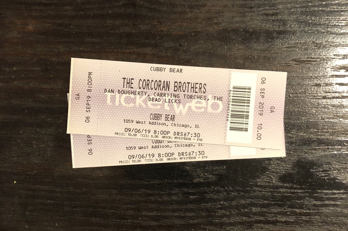 DM us to get your tickets for our headline show at <a href="/cubbybear/">The Cubby Bear</a> with <a href="/TheDeadLicks/">The Dead Licks</a> !!