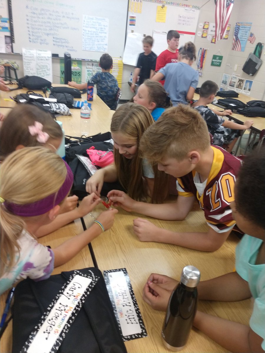 wormusca's tweet photo. After discussing teamwork, we worked together to save Fred the gummy worm from his capsized boat! The week ended with students sharing out what they are looking forward to at RMS with this comment from a student: "I can't wait to come back on Monday!" I'd call that success! 👍 ♥️ https://t.co/ZwRYWSgwqY