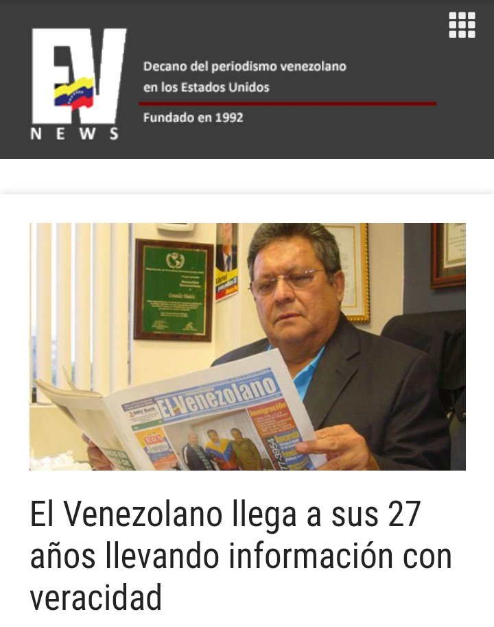 Felicitamos a El @Venezolanonews por su 27 Aniversario, un camino donde se han convertido en un medio que con ética y veracidad muestran al mundo lo que pasa en Venezuela. ¡Contamos con ustedes, para seguir informando con profesionalismo en esta etapa tan importante para el país!