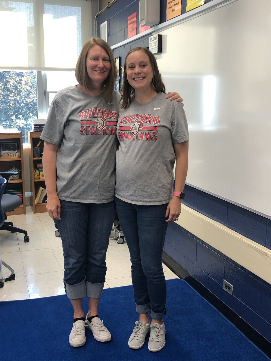 When you and your co-teacher match accidentally, that’s how you know your co-teaching is getting into the groove of things! #Engage109 #WellOiledMachine #Twinning <a href="/nicole_tye/">Nicole Tye</a>