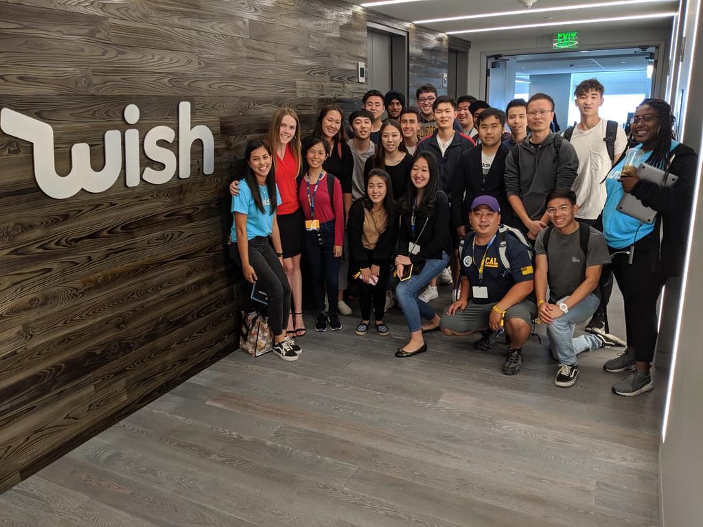 BenAtBerkeley's tweet photo. Great company visit to @WishShopping SF HQ.  Thank you for the great info, networking, and views!  #GBO @CalCareerCenter https://t.co/3fuDojm4Q0 https://t.co/2Ce9o0tWKp
