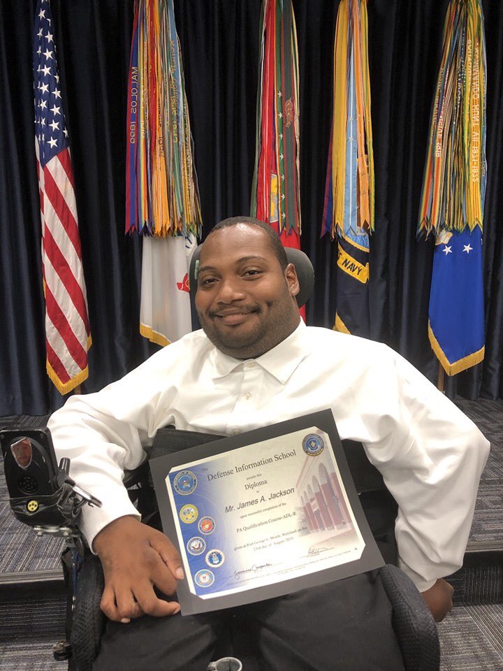 jalexjackson's tweet photo. I've officially completed the @DINFOS Public Affairs Qualification Course! The course was intense, but I'm grateful to have worked with public affairs professionals from around the world!
#DINFOSGrad #PAQC #PublicAffairs https://t.co/UGwVqv1eKY
