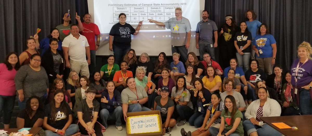 mrs_shoemake's tweet photo. We are so proud of the growth our students made last year! We are moving up friends! 👀 at that progress score! We went up so far 🎊🎊 #MichaelLegends @NISDMichael #5thgrade https://t.co/OfIGJKDCmT