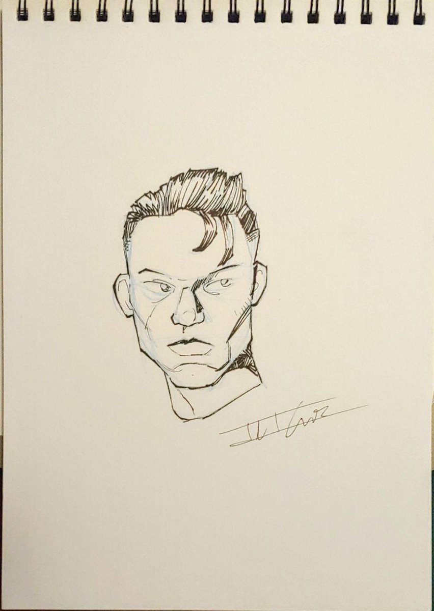 WORSEBRAIN's tweet photo. While my artist, Ibai Canales was here, he gave me original #JohnnysLaw character art for the campaign when it starts. So him being here was an added blessing. If you'd like one now, DM me. We can talk about it. Seeing it on paper so much better. #comicsgate #Deltaverse #CGDelta https://t.co/KCYxiRIKEz