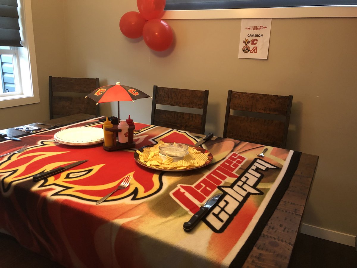 RedMilePodcast's tweet photo. Celebrating host @Cam_Woolridge’s birthday today and just a great day in general!  🔥🎂 CHEERS! | #Flames https://t.co/ZGr6Ob0d1C