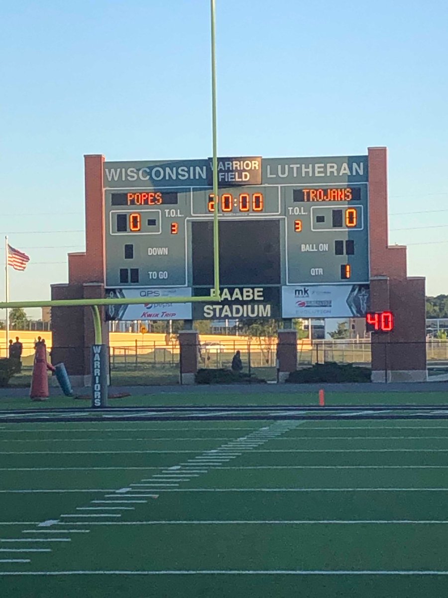 PXI_Athletics's tweet photo. ⁦@piusxipopes⁩ football 1st game of the year vs. Tremper. Game has been delayed because of traffic. Approximate start time is 7:45pm at WLC. #gopopes. ⁦@PiusXIHigh⁩ https://t.co/egOYOFWnyH