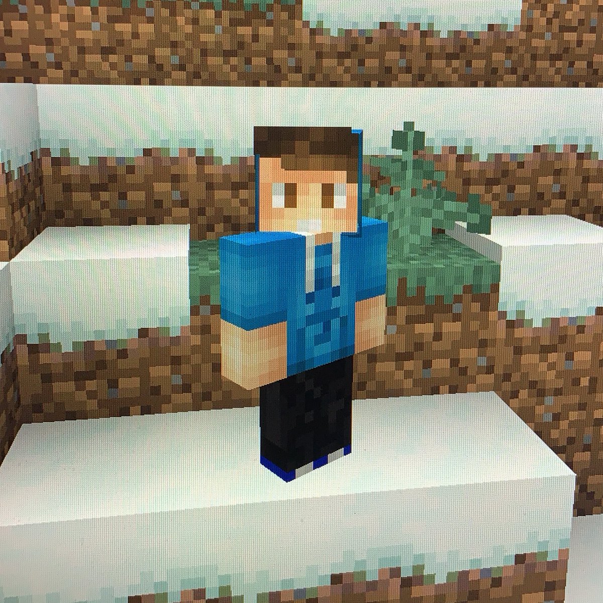 crossingcasey's tweet photo. Officially got my skin in the game before I’ve even moved around. Excited for tomorrow! I’ll be live at 11AM to chat then be on for Minecraft w/ @pirategrayson 🌳

Credit to @txfxl_ for making it! https://t.co/mzndGD6eol