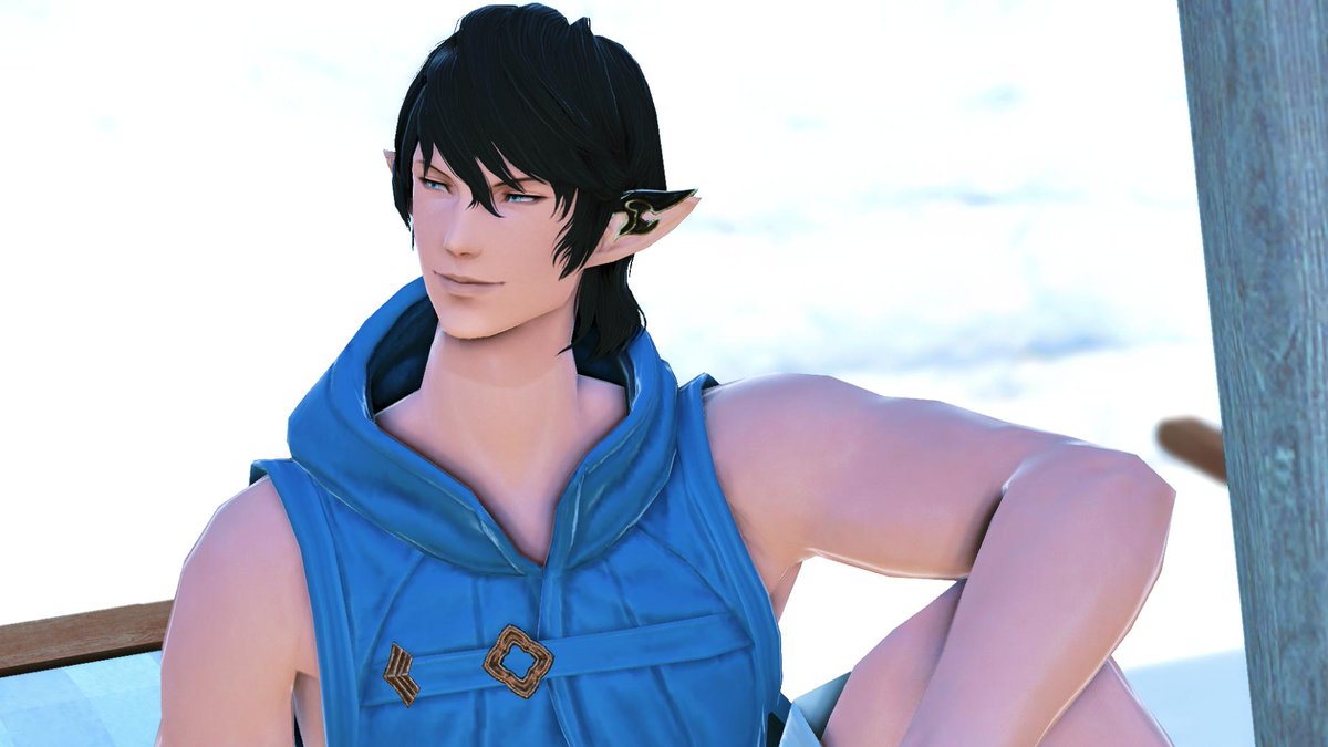 Espressolala's tweet photo. We interrupt your regularily scheduled lalafell posting for summer Aymeric in Limsa lol

#FFXIV #GPOSERS #FFXIVSnaps #Elezen #SerAymeric #Aymeric https://t.co/xswNswyA7Q