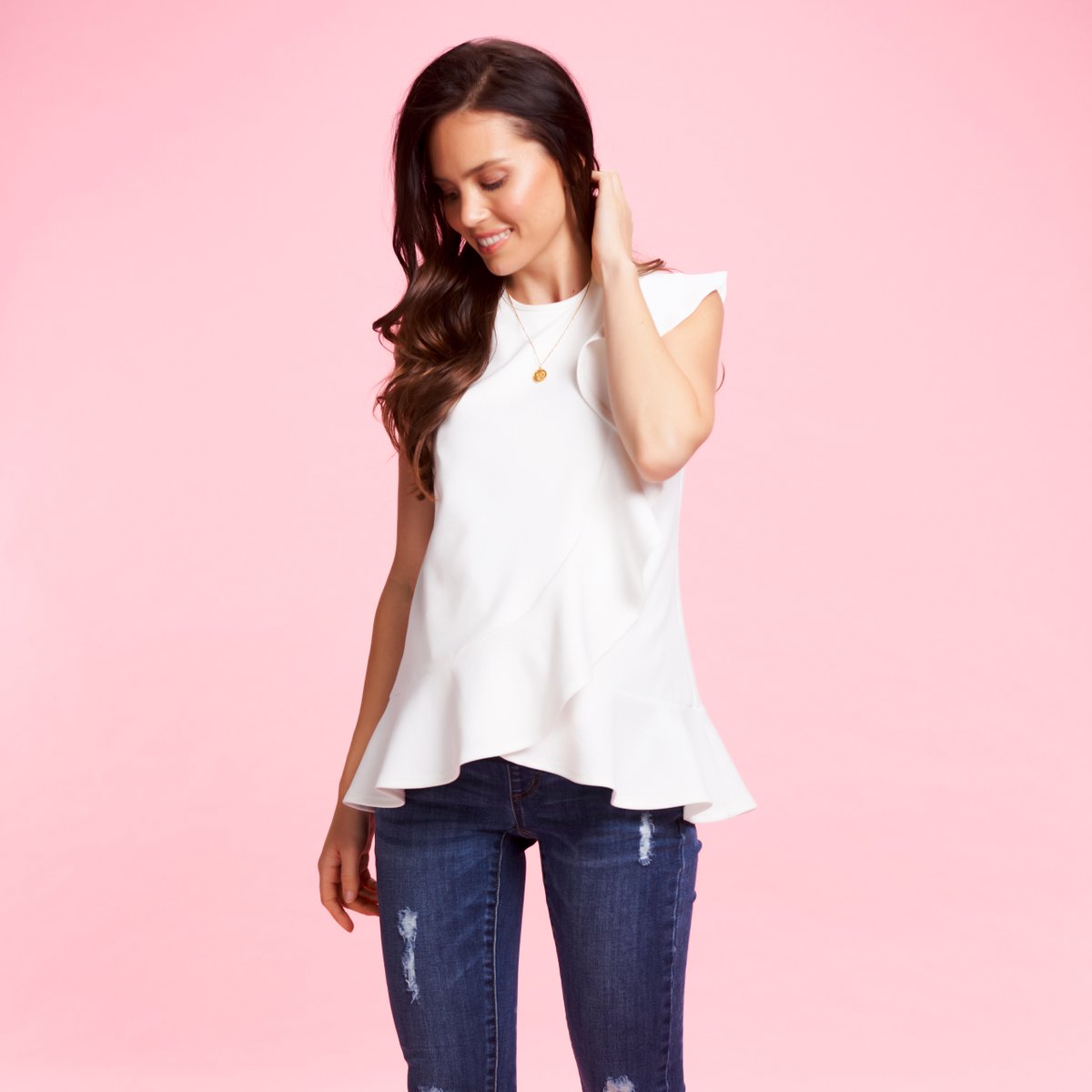 soonmaternity's tweet photo. So many of you have been asking about our Sarah Ruffle Blouse so we are excited to inform you that it is finally here! Shop: https://t.co/WTV5m41MJS https://t.co/DAlyEm9yjA