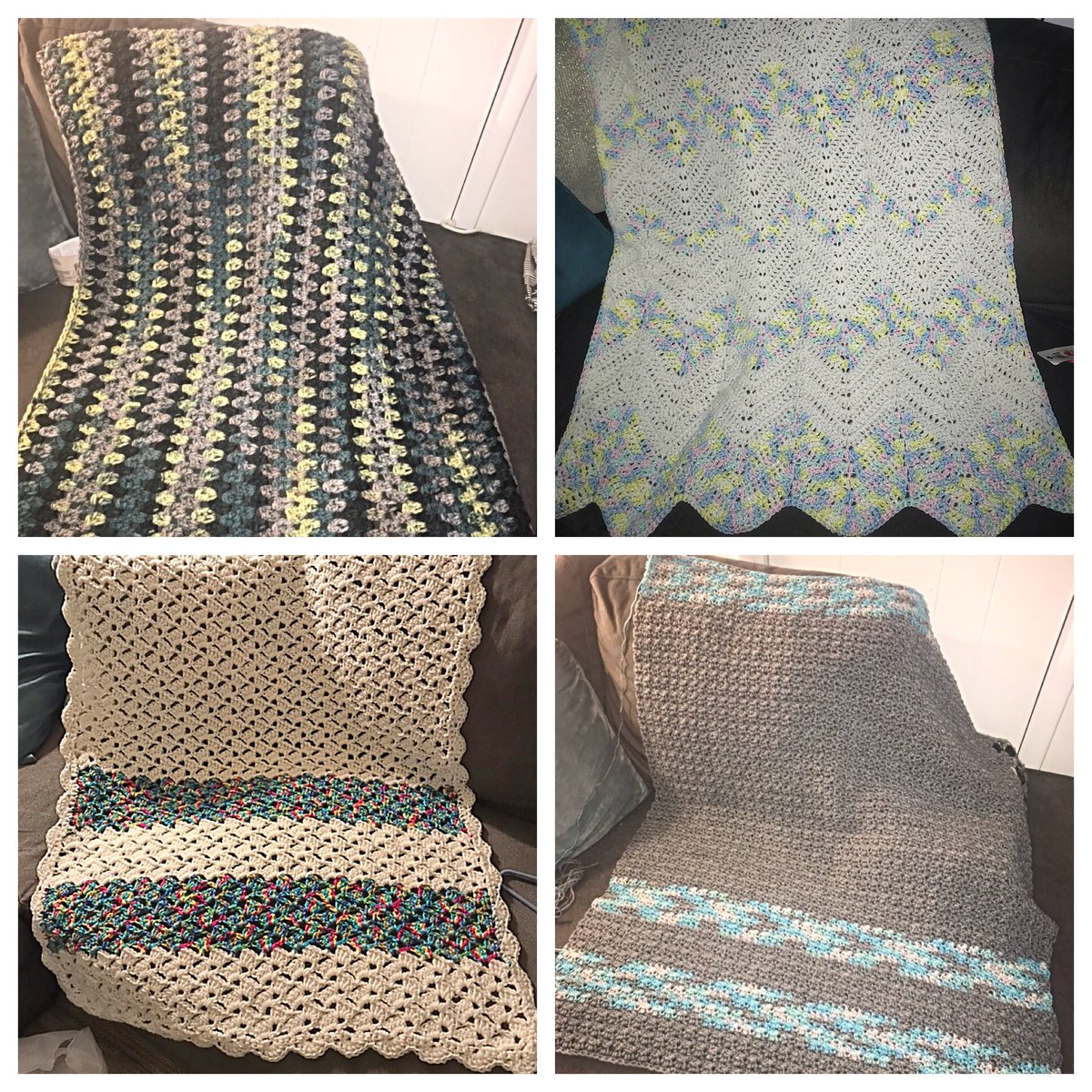 MsPrecisePirkl's tweet photo. When you go back to school and everyone asks what you did this summer......

 #crochetcrazy #everybabygetsablanket #DONE https://t.co/juRdGl0qFV