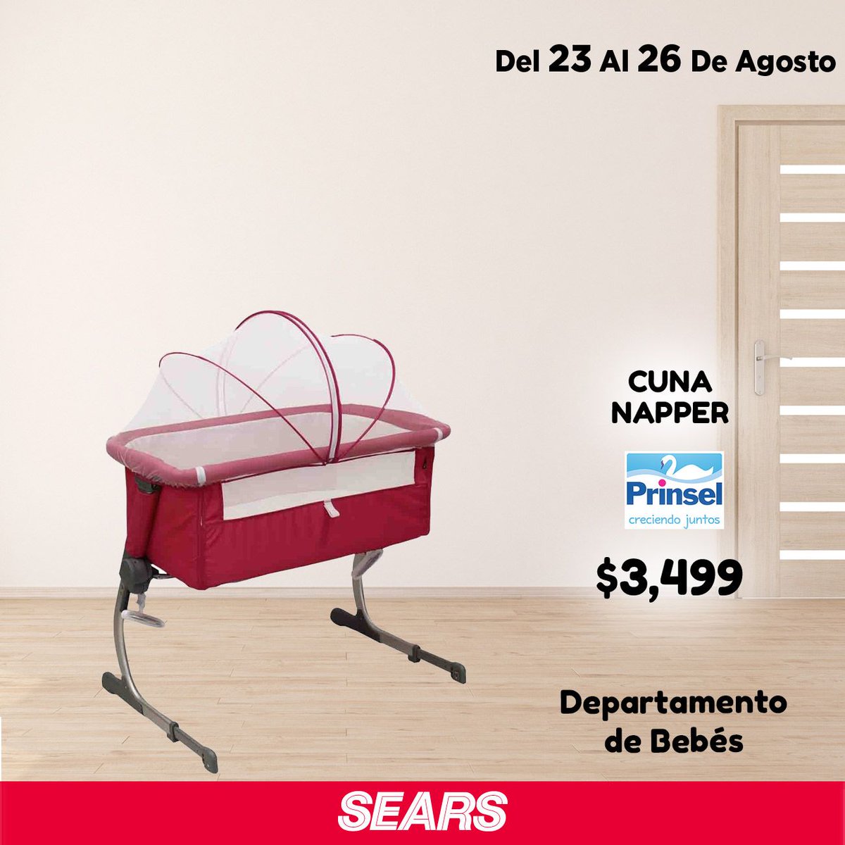 searsmexico's tweet photo. Dale los mejores cuidados a tu bebé mientras duerme con la Cuna Napper de #Prinsel. https://t.co/4vPINnO3TY