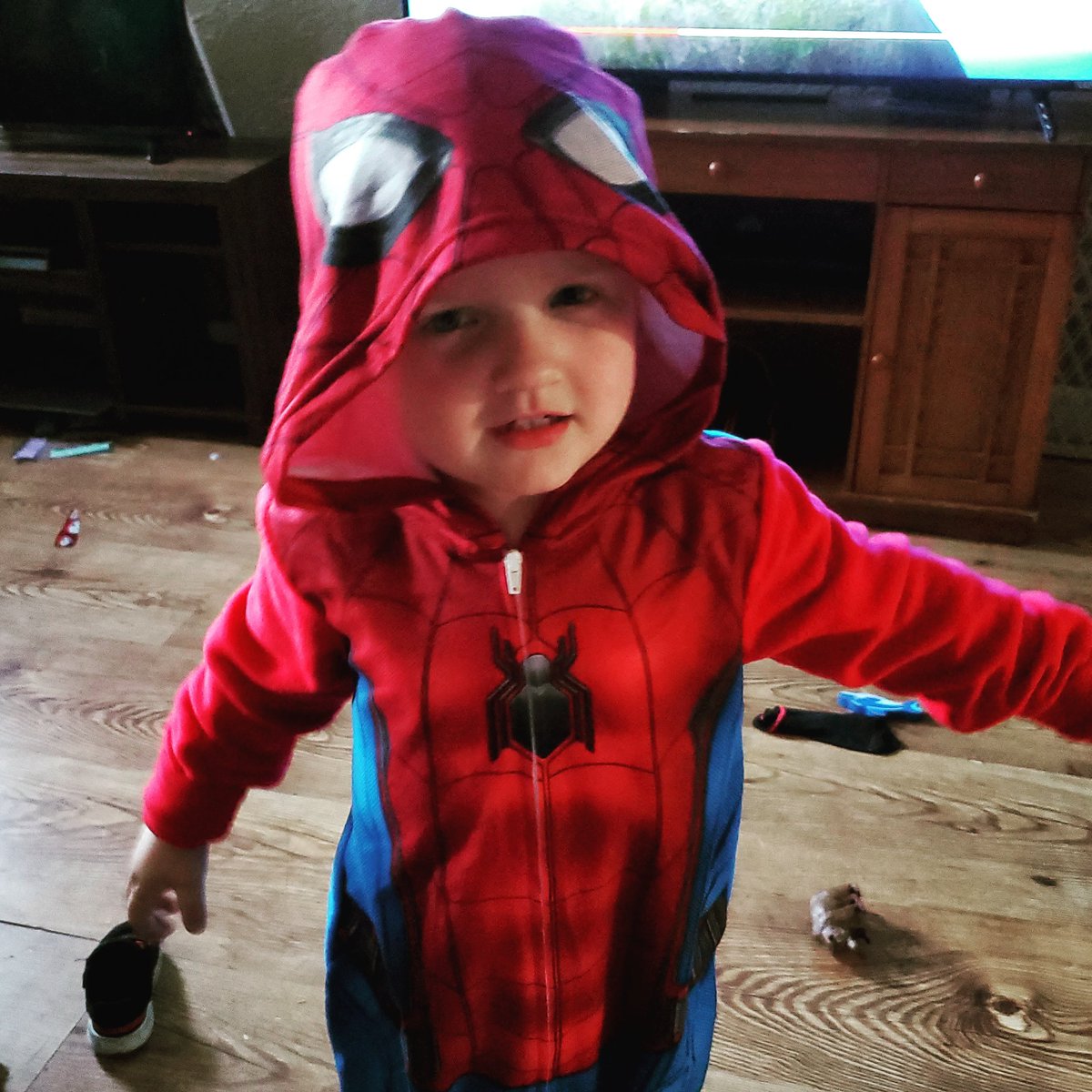 CassieLynn1001's tweet photo. Sweetest spiderman I've ever seen👦🕷😍 @TomHolland1996 my boys got your back! 🤣 #spiderman #nextspiderman #watchouttomholland https://t.co/Gs2a8oak3v
