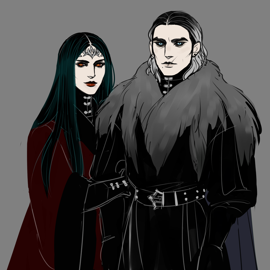 suohenki's tweet photo. Werewolf soldier Loias and his ex-gf necromancer Lady Eudea https://t.co/sPdXVx0T3w