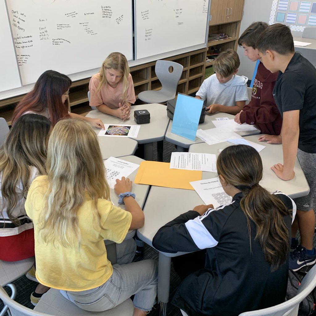 stacyyung's tweet image. Making sure my students leave the second day of school and my class  (and on a Friday!) on a high and NOT talking syllabus, policies, or curriculum by playing @breakoutEDU. 

Never have I had so many students thank me after class for a fun time.