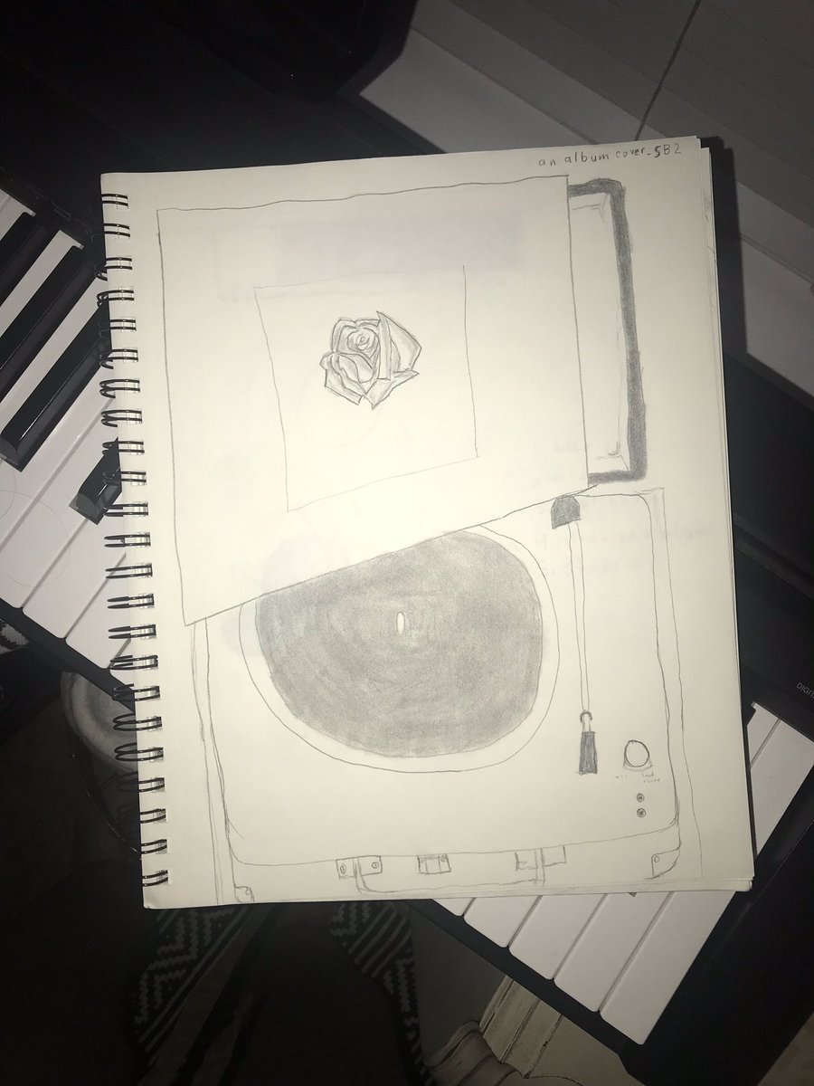 MadiGrace17's tweet photo. My 14 year old brother drew his @thisisLANY  vinyl for an art project. So rad. @pauljasonklein @jakecgoss https://t.co/npMuAFoI35