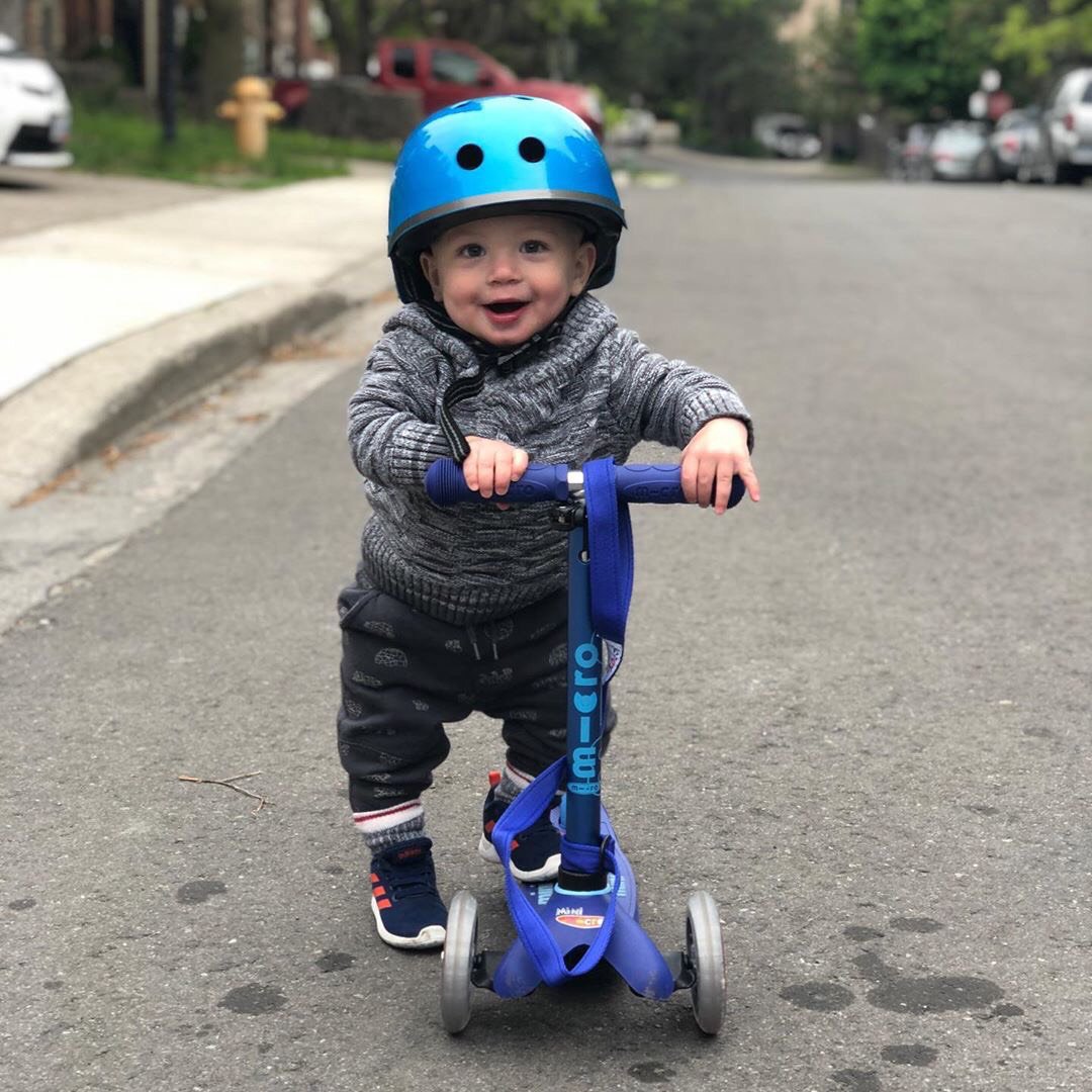 baby on scooter