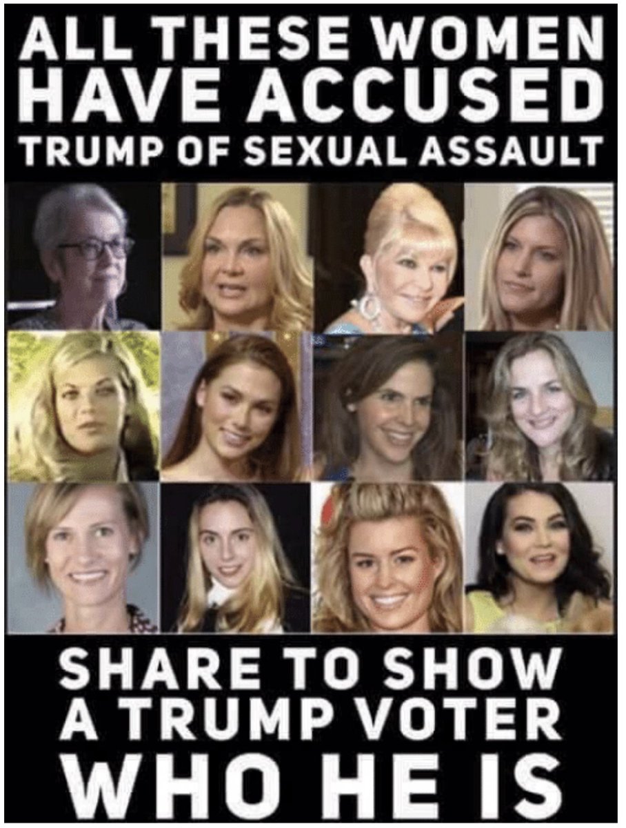 TheMominatrixx's tweet photo. @kayleighmcenany @TeamTrump @realDonaldTrump Women with NO self-esteem, supporting a pussy-grabbing adulterer + sexual predator— Sad!

❌ Of 53 (R) Senators, 8 are women
❌ Of 199 (R) House reps, 13 are women

Gee... it’s like the GOP doesn’t give a crap about women!

What woman in her right mind supports a party like that? https://t.co/VUcznYdQlv