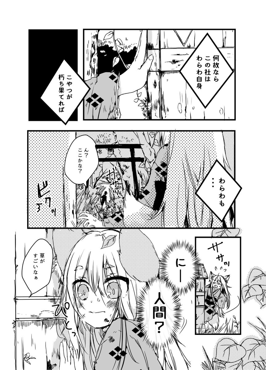 狐っ娘と出会う漫画
「玉藻の恋」一話まるっとpixivにアップしました✿

ケモミミお好きな方読んでくださると嬉しいです

 #pixiv  