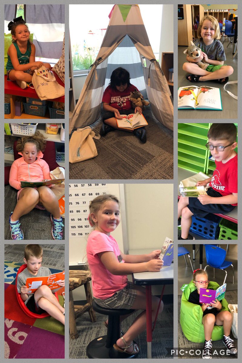 wolfiesfirsties's tweet photo. #firstgradewolfpack reads to self! We are building #stamina! #flexibleseating #wobblestool #daily5 #cehornets #hornetsr2 https://t.co/WzVXvyM8Pz