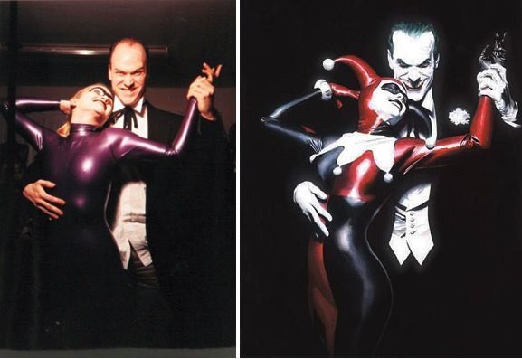 SalAbbinanti's tweet photo. #joker #harley #dc #batman #art with reference. @thealexrossart https://t.co/eGyc65XvOC