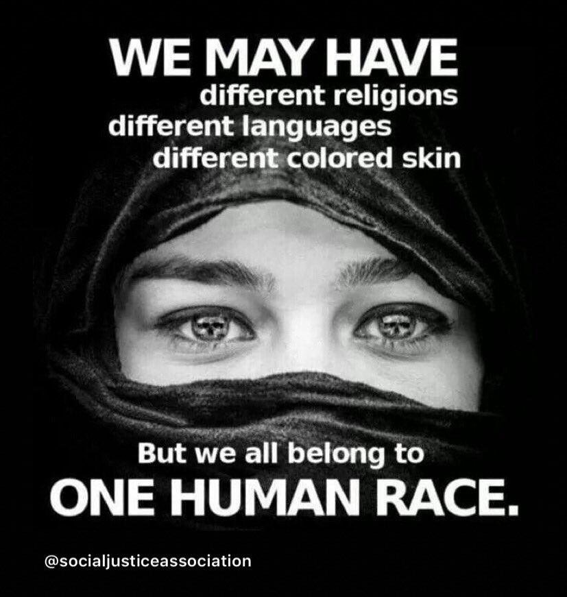 DJ_PROPER's tweet photo. We may have
different religions ππ―β‘οΈβͺοΈβοΈ
different languages π΅π·π΅π³π΅π°π³π΄π³π±π²π½
different color skin βπ½βπΎβπΌβπ»βπΏβ
But we belong to
ONE HUMAN RACE
#socialjusticeassociation
#civilrightsforum
#equalityradio
@teamequal https://t.co/QW7MmWThef