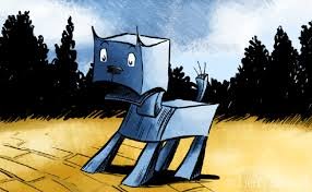 SumPunkWhoCares's tweet photo. #CharactersOfOz:#Entry31:#TheWoozy:
This guy enters the catalogue of #Oz characters in #LFrankBaum's #ThePatchworkGirlOfOz. He is from #Munchkinland, his parts are cubic, he eats bumblebees & hates the word #KrizzleKroo because he doesn't know what it means. Belongs to #Scraps. https://t.co/0I9Ie0U1G8