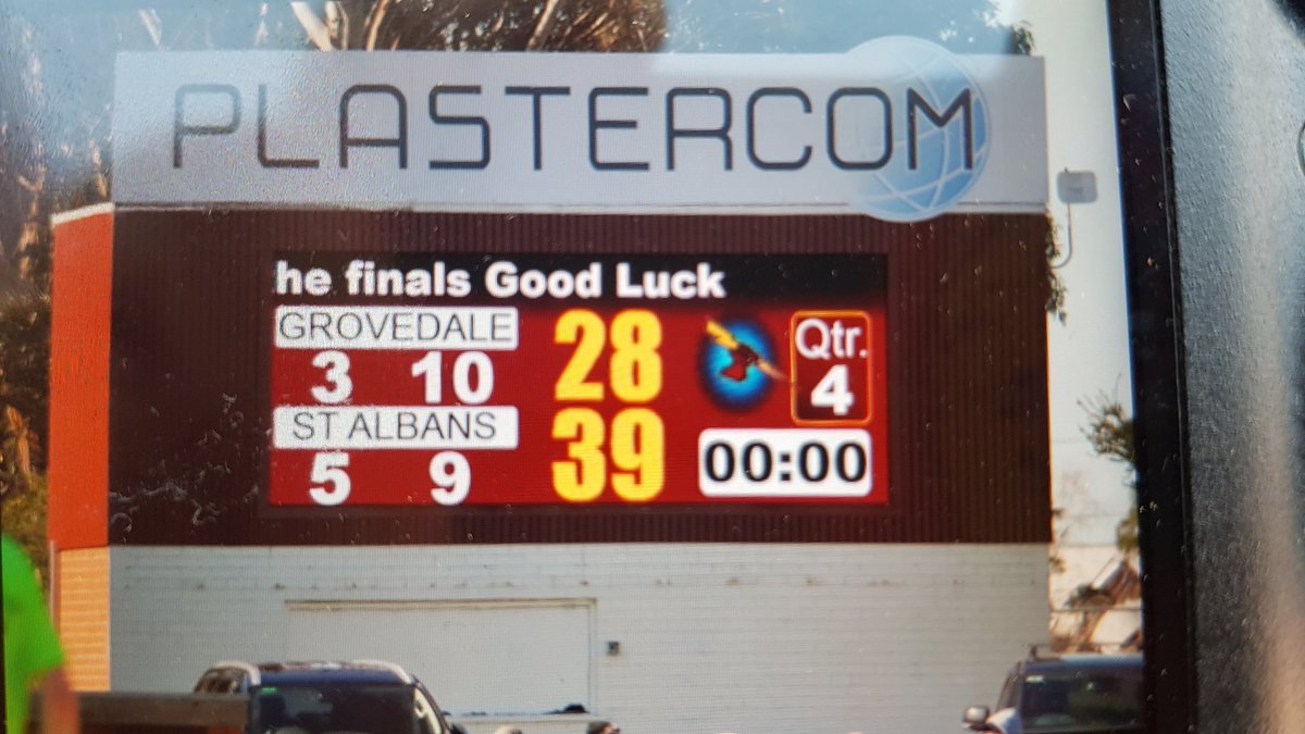 FY <a href="/AFLBarwon/">AFL Barwon</a> U17 Div 31st Semi Final 
<a href="/AlbansFc/">St Albans fc</a> def <a href="/GrovedaleTigers/">Grovedale Tigers</a> by 11pts
3.10-28 v 5.9-39
#TigersSaints