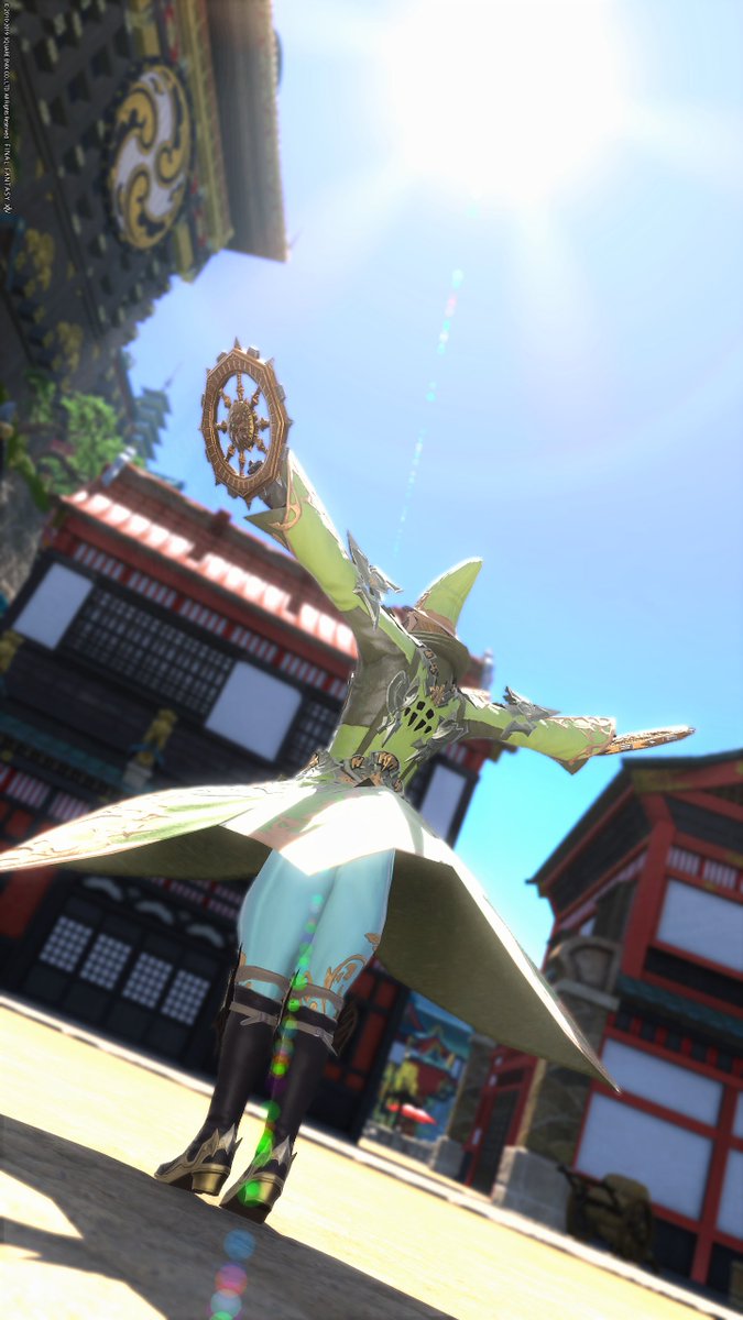 原稿 Sur Twitter コスプレミラプリ 踊り子のスキルに日輪よ 照覧あれ のyポーズがあったから嬉々として撮っていた