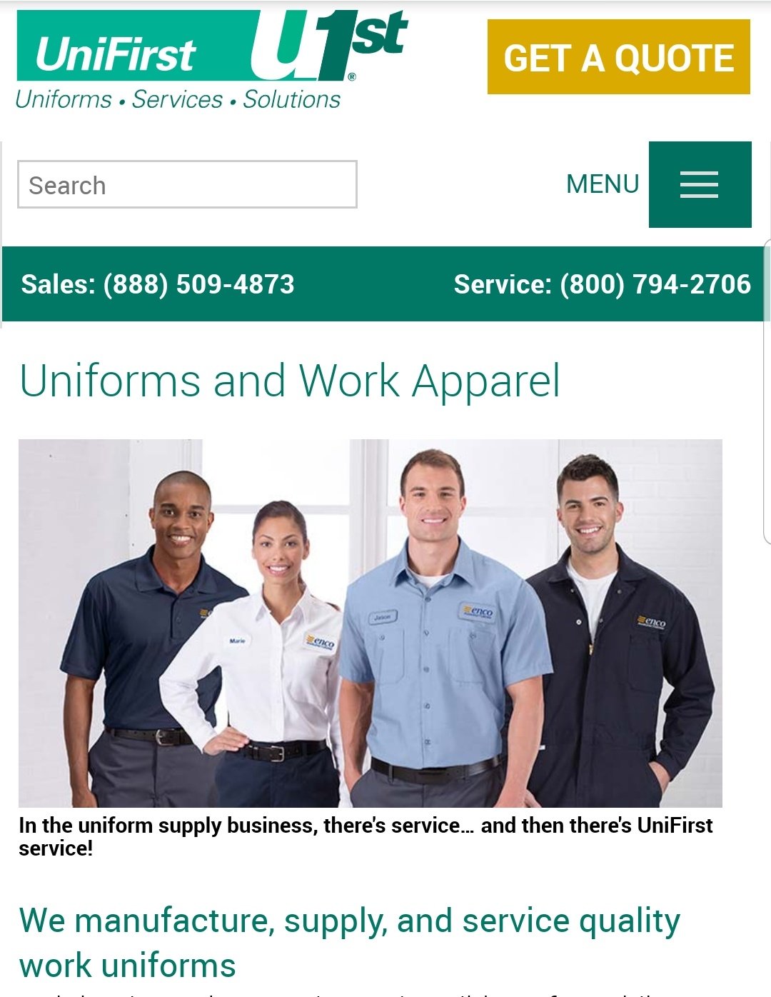 Unifirst Work Uniforms