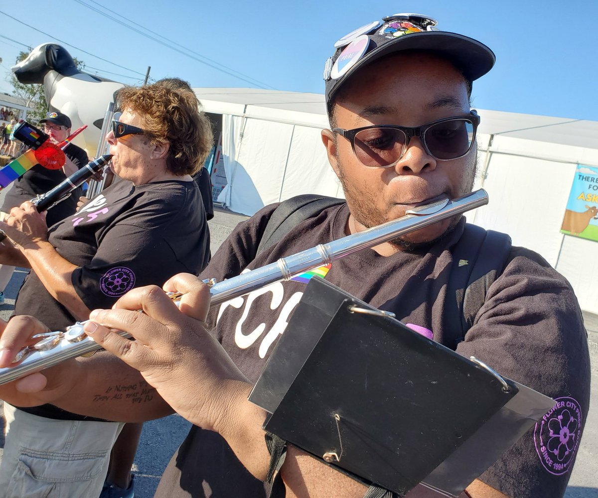 .<a href="/FlowerCityPride/">FlowerCityPrideBand</a> Band led the Pride Day parade at the Great <a href="/NYSFair/">New York State Fair</a> on Friday night. #ROC