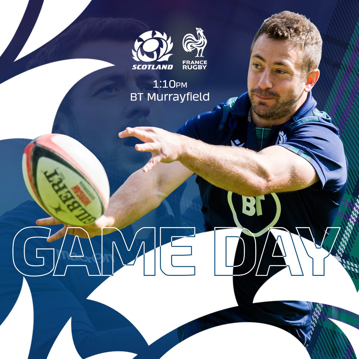 MurrayfieldStad's tweet photo. GAMEDAY! 🙌
Who’s coming along to the game at @BTMurrayfield today, 🏴 v 🇫🇷?
#AsOne https://t.co/wEAxCIpVuu