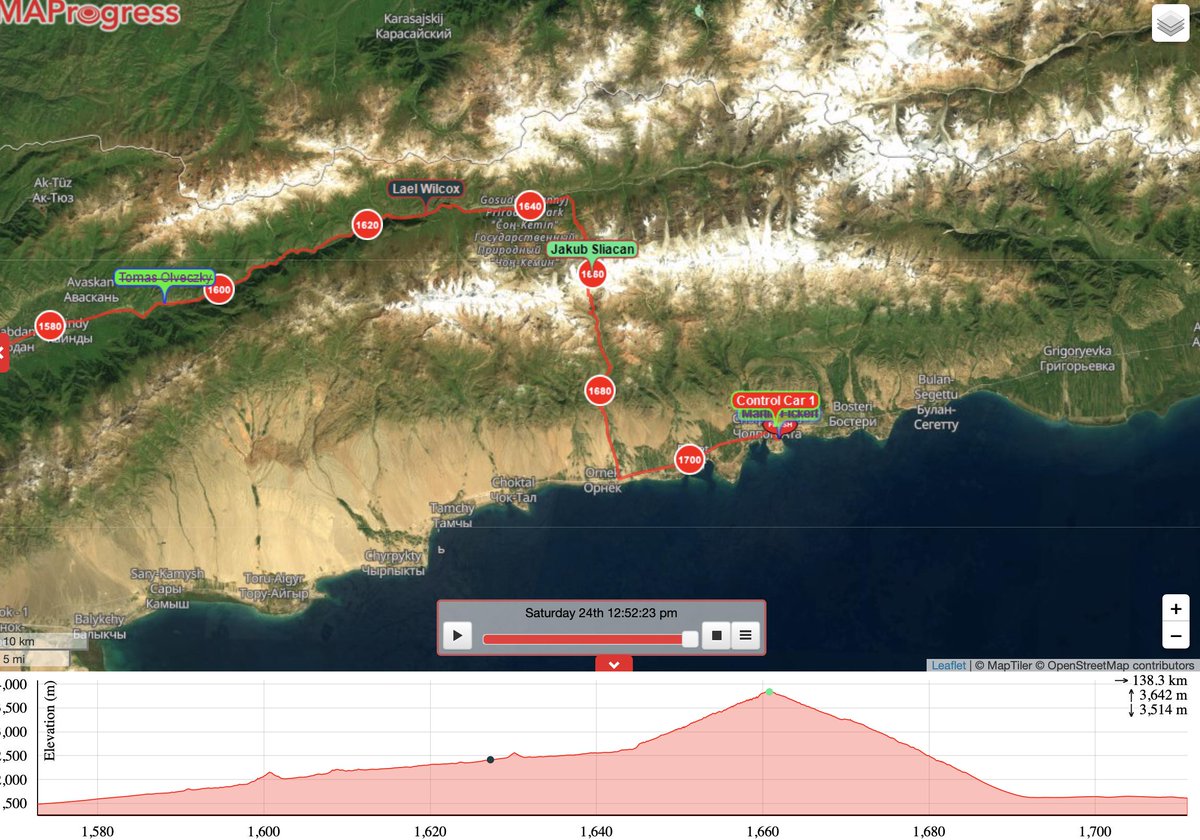 ReinventeToi's tweet image. #SRMR2019: Tout porte à croire que @JSliacan en aura fini fin de matinée, et que Lael, à 35 km derrière lui, décrochera une magnifique et valeureuse seconde place. Wow! @JeffKerkove n&apos;est plus qu&apos;à 30 km de JayP....who knows?