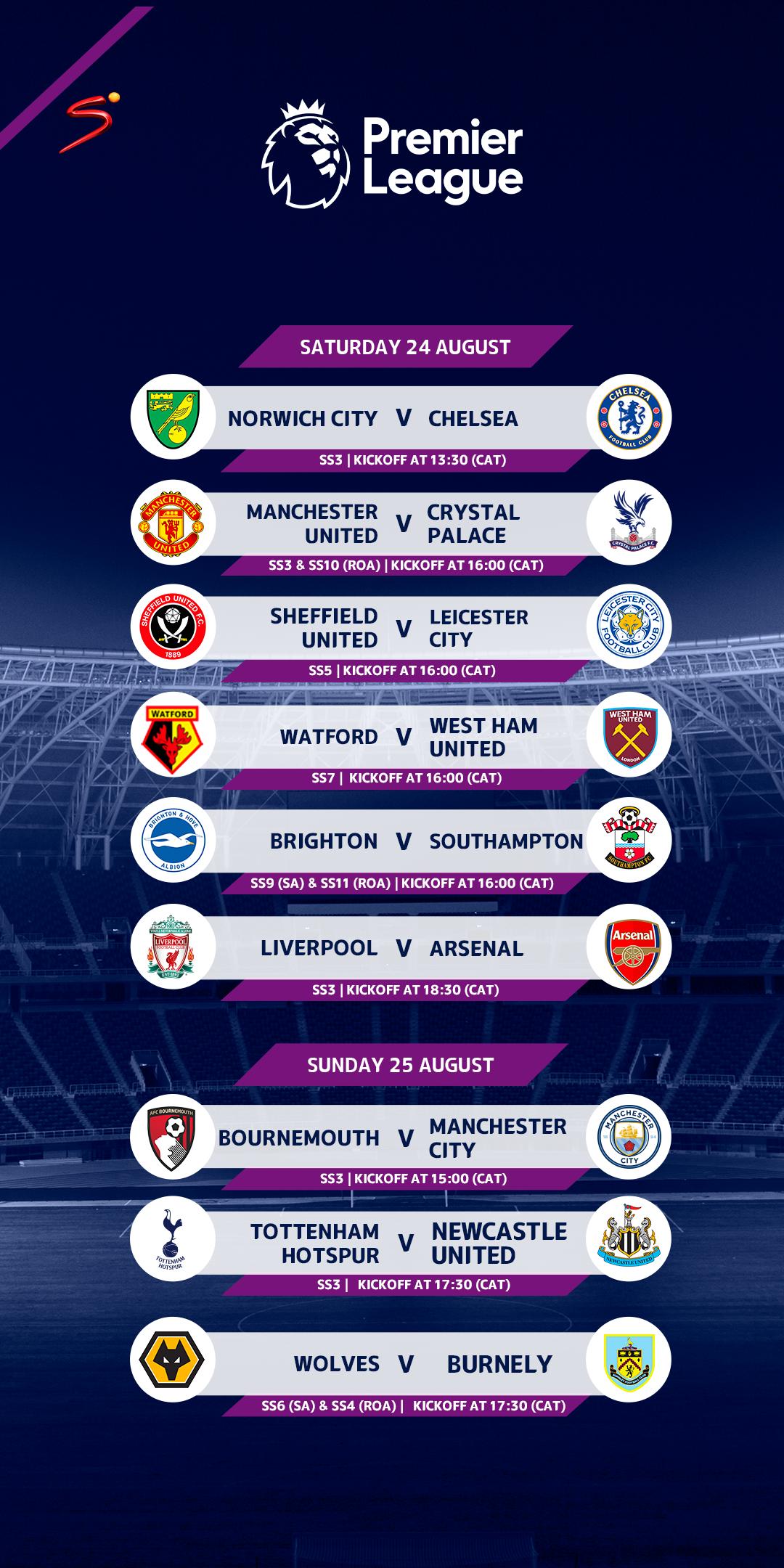Epl fixtures sale tomorrow
