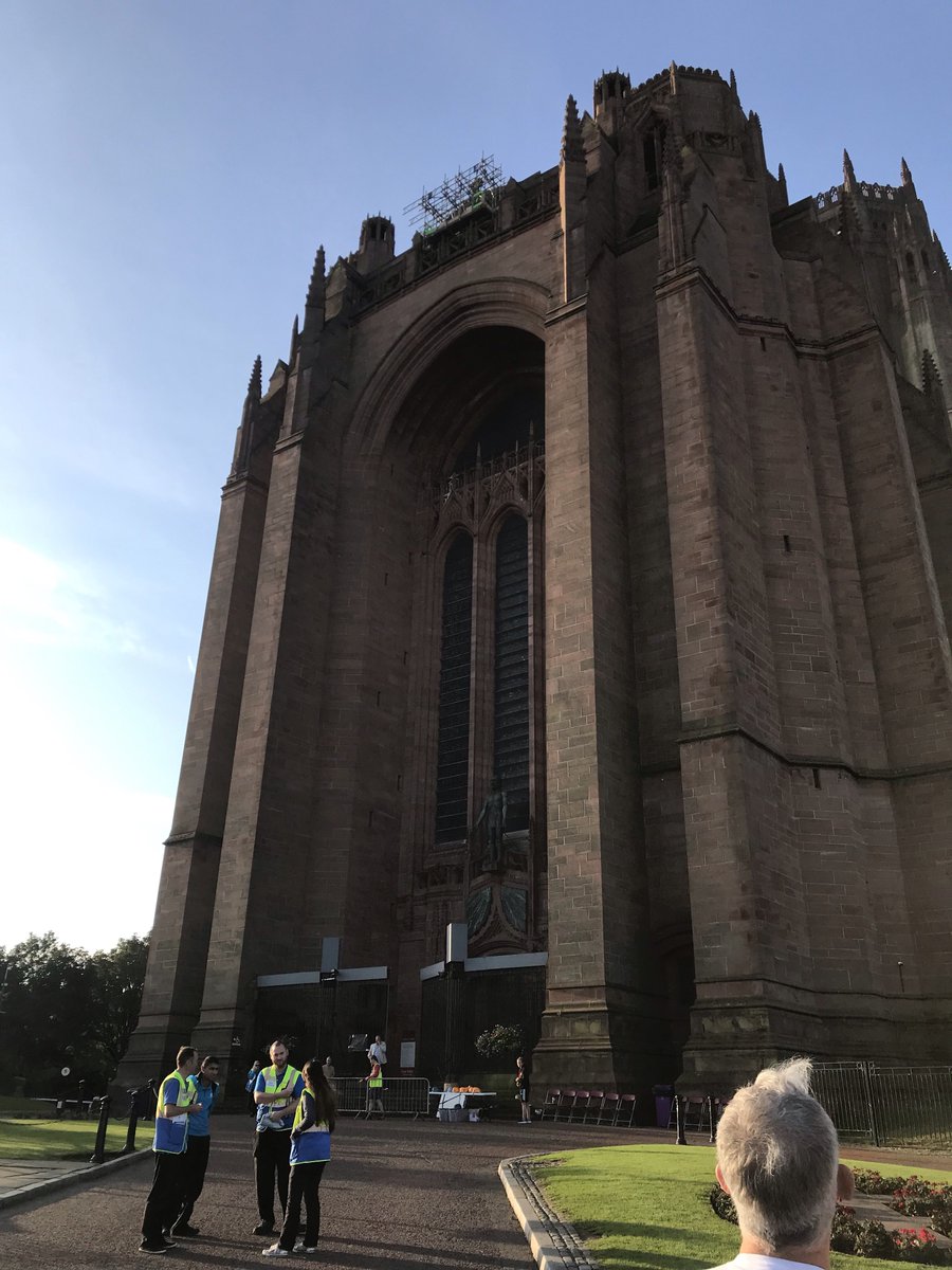 We are here!!! Ready for the LHCH CHarity abseil!!! Good luck to everyone taking part today! #liverpoolcathedral #abseil