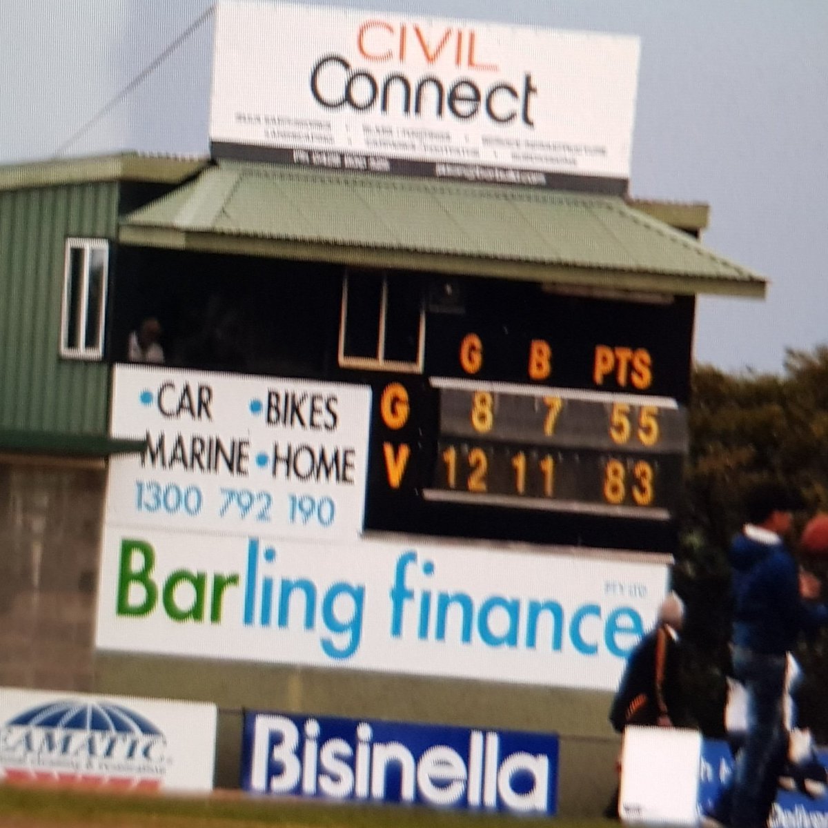 FT <a href="/AFLBarwon/">AFL Barwon</a> GFL Seniors Rd 18.
<a href="/ColacFNC/">Colac Tigers</a> win by 28pts against <a href="/GrovedaleTigers/">Grovedale Tigers</a> 
8.7-55 v 12.11-83
#GFLTwoTigers