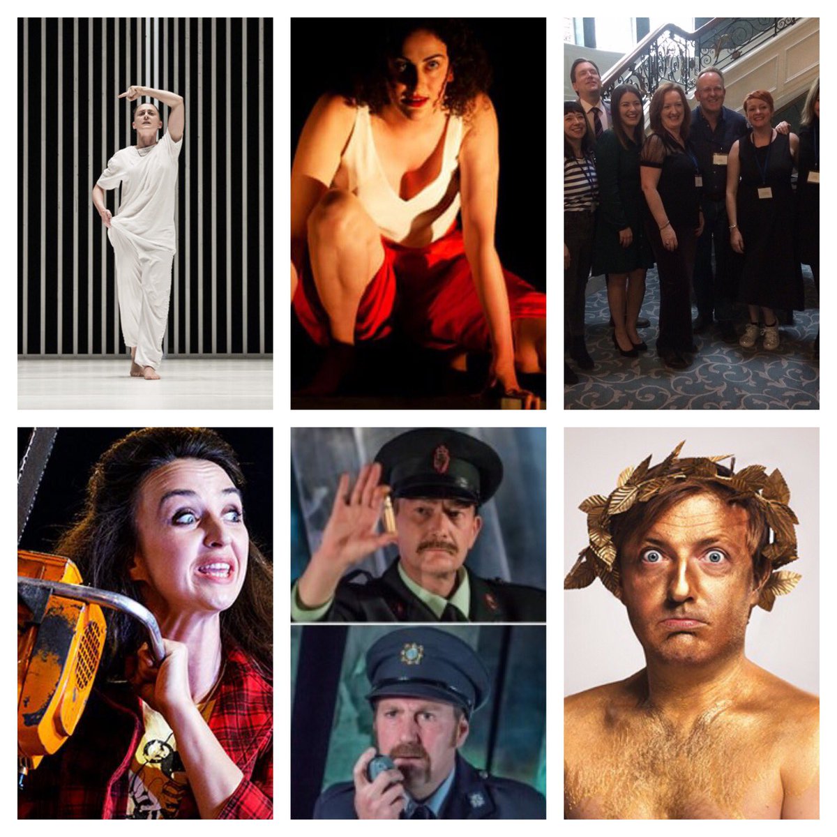 BluntFringeNI's tweet photo. 24Hours @edfringe - we squeezed in 5 Irish shows, a NI showcase reception with @ShonaMcCarthy5 & a singsong at Summerhall. The place was buzzing & the talent was immense. So proud of Northern Irish theatre. #crocodilefever #greenandblue #hardtobesoft #juliuscaesar #collapsible https://t.co/JxVkMhx8v8