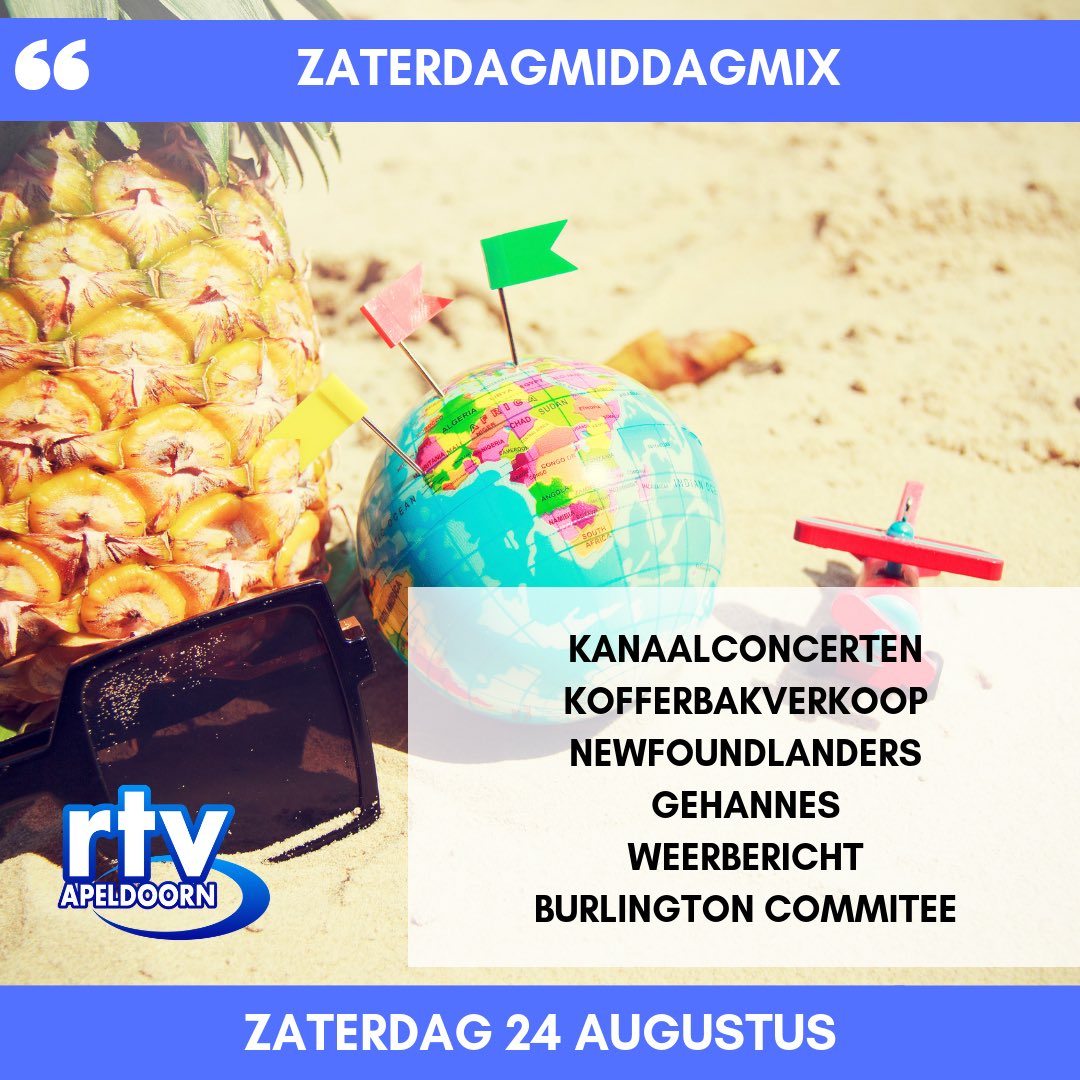 De zomer is weer volop terug 🌞 Lekker genieten van de zon en natuurlijk vanmiddag luisteren naar de ZaterdagMiddagMix 🎧 Verzoekjes? Geef ze dan door!