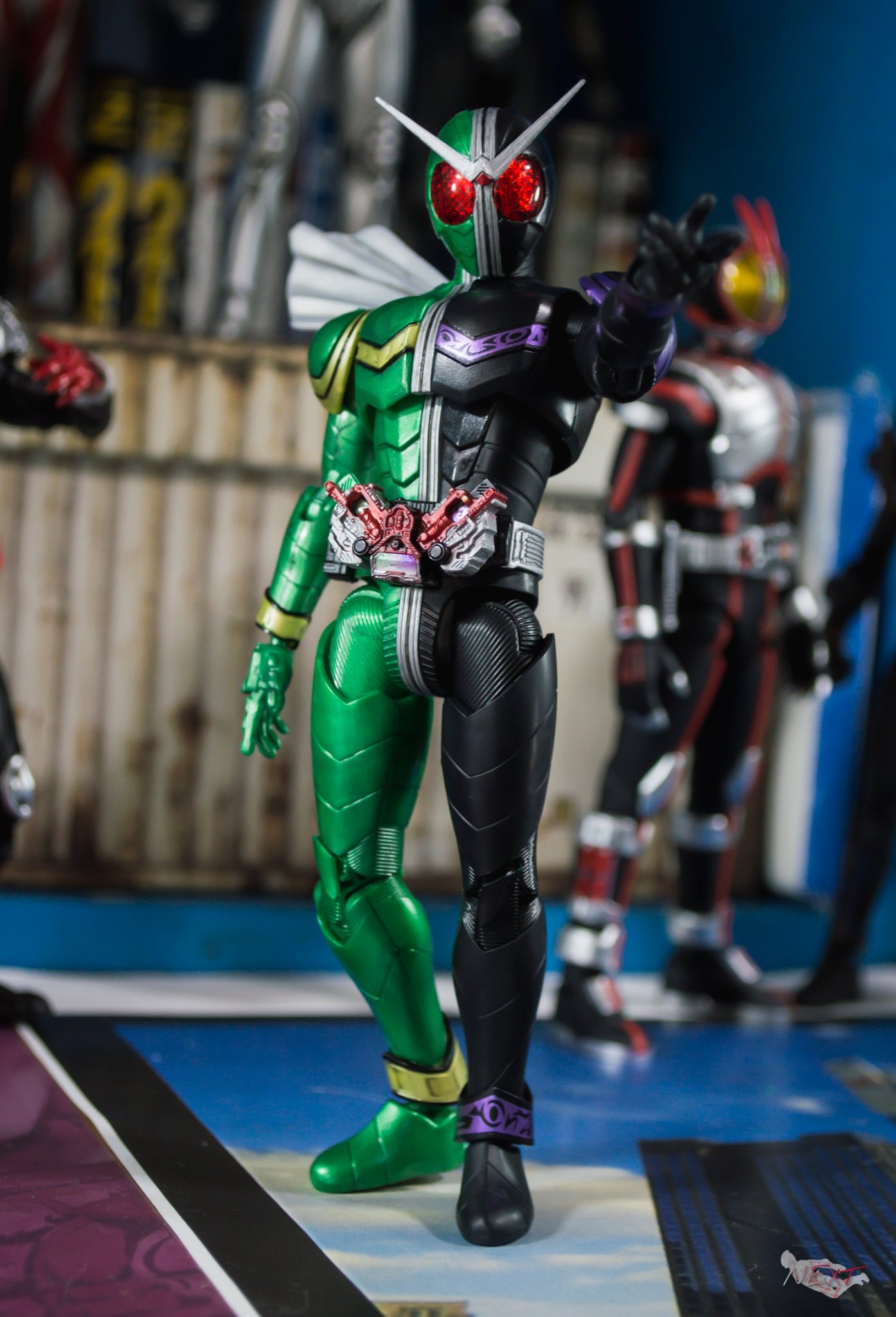 仮面ライダーW フィギュアライズスタンダード Figure-rise Standard 仮面ライダーW サイクロンジョーカー レビュー
